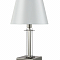 Настольная лампа интерьерная Crystal Lux NICOLAS LG1 NICKEL/WHITE