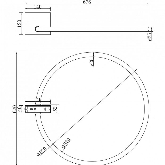 Светильник Maytoni MOD315CL-L25CH3K