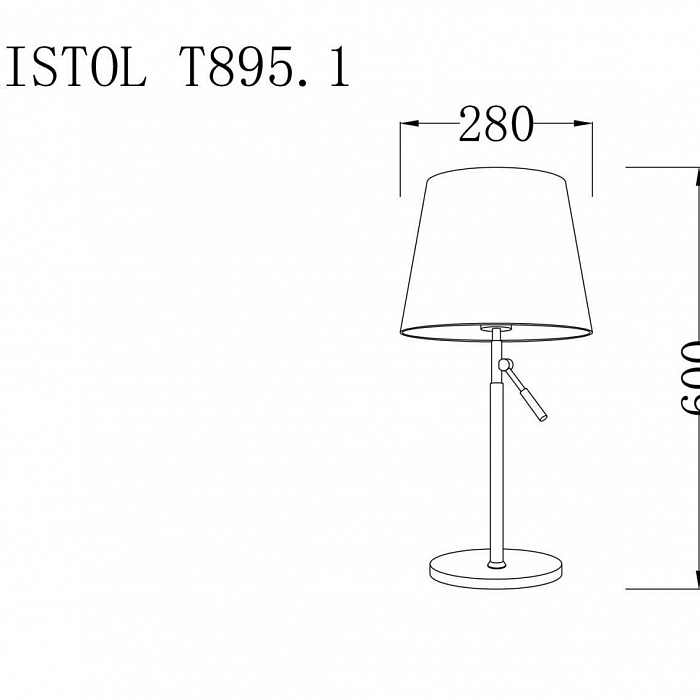 Настольная лампа интерьерная Lucia Tucci BRISTOL T895.1