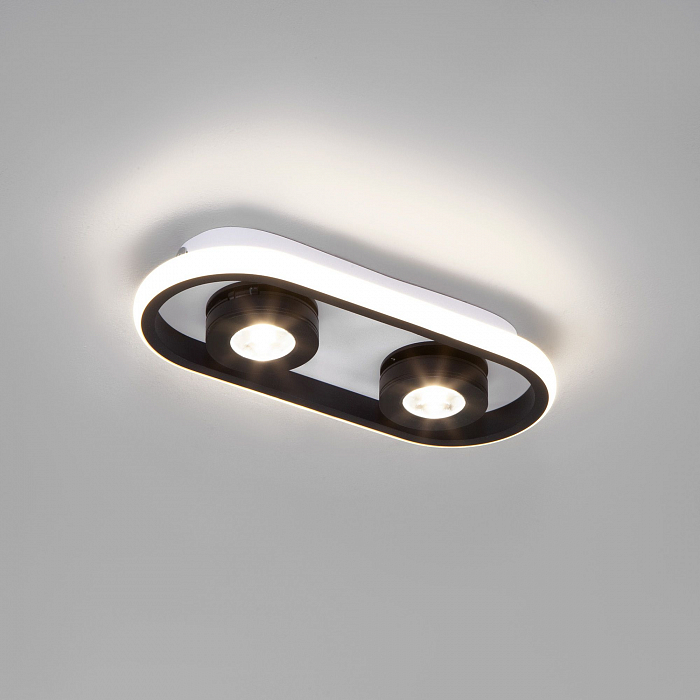 Светильник на 2 лампы Eurosvet 20123/2 LED белый / черный