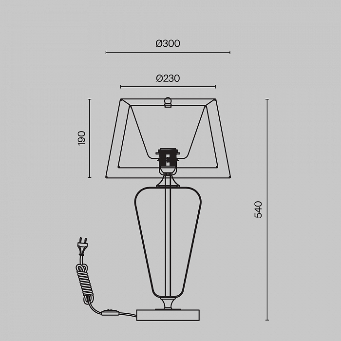 Настольная лампа интерьерная Maytoni Z005TL-01CH