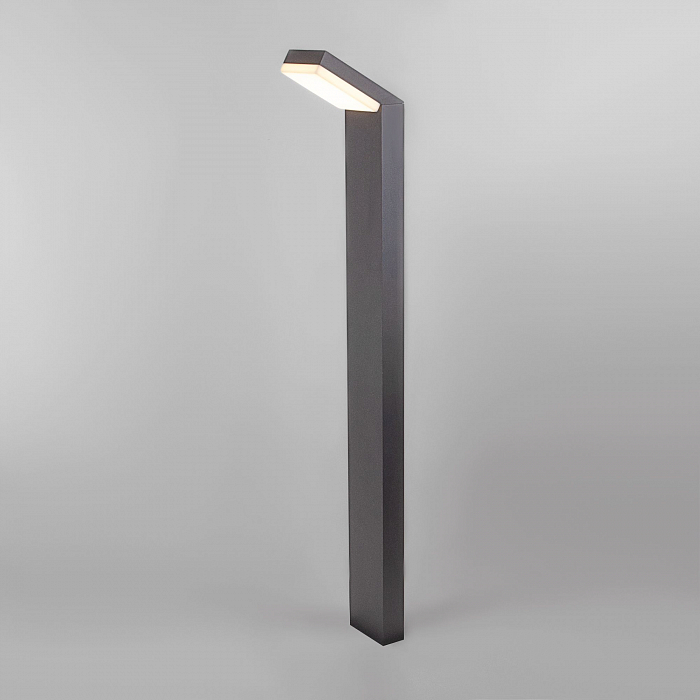 Уличный светильник на столбе Elektrostandard 1542 TECHNO LED серый