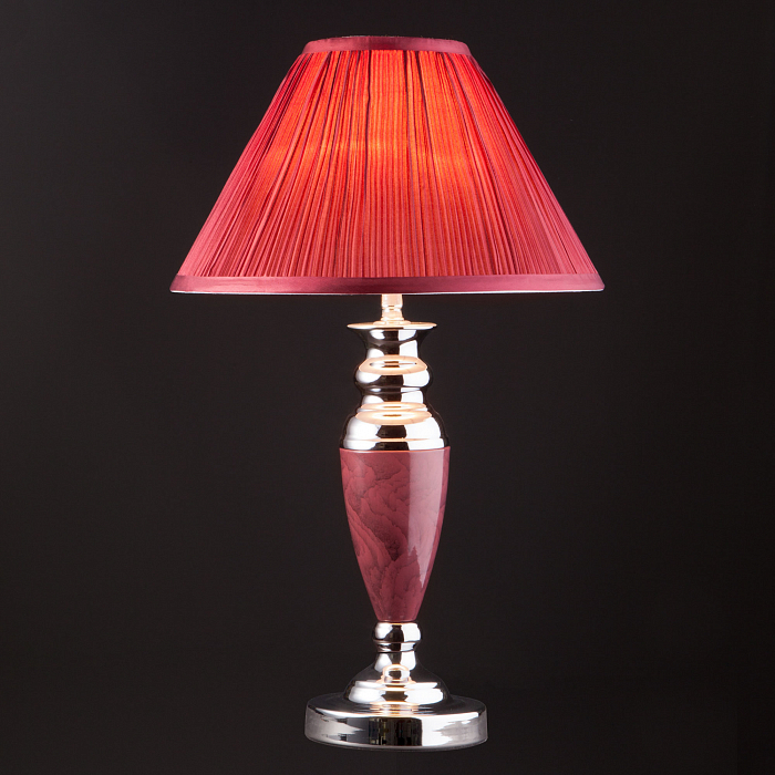 Настольная лампа интерьерная Eurosvet 008/1T бордовый