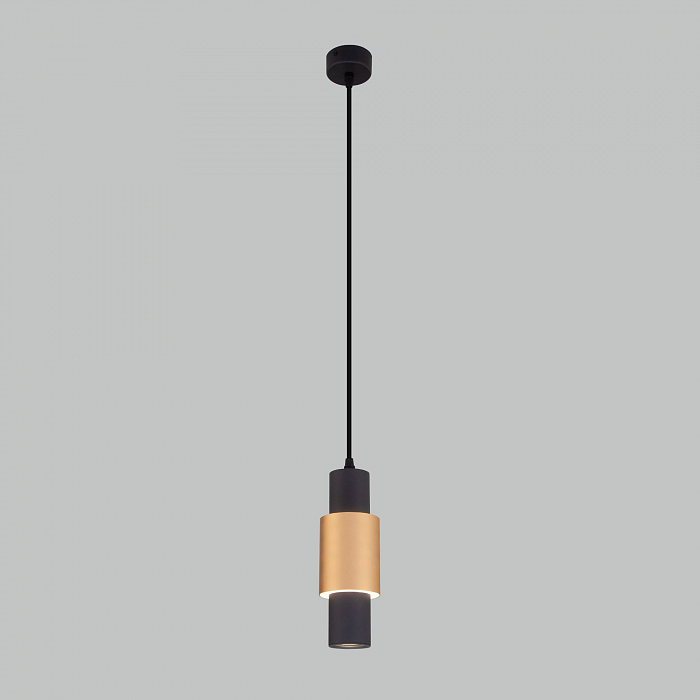 Люстра одинарный Eurosvet 50204/1 LED черный / золото