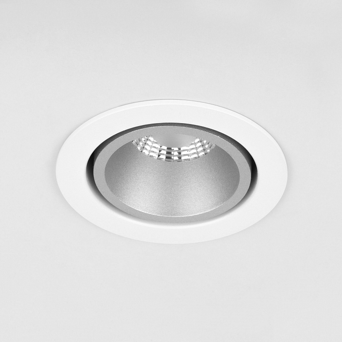 Светильник встраиваемый Elektrostandard 15267/LED 7W 4200K белый/серебро