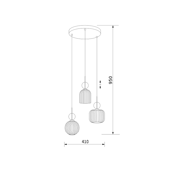 TK Lighting 11041 Sophia Cognac